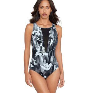 NWT Amoressa Ophelia Centai Soft Cup One Piece Swimsuit Multi 10